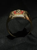 crown & star signet ring