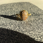 faience scarab ring