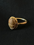 faience scarab ring