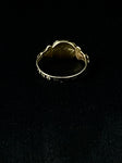 gold enamel memento mori mourning ring