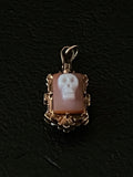 memento mori carnelian and agate locket