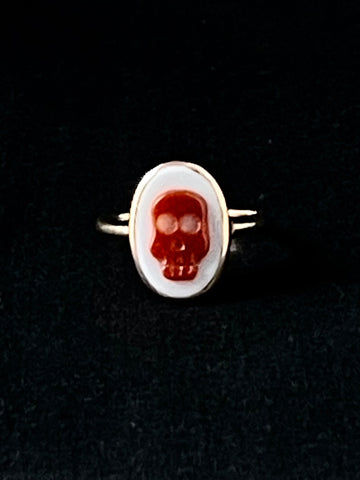 memento mori simple ring