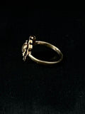 gold mourning ring with hair