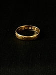 gold engraved victorian wedding band