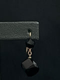 gold faceted onyx drops