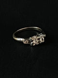 yellow and white gold diamond duette ring