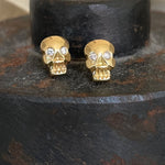 memento mori gold studs