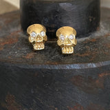 memento mori gold studs