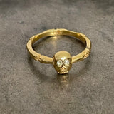 memento mori skull and bones ring